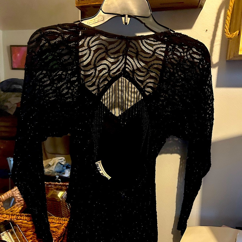 Black mini dress